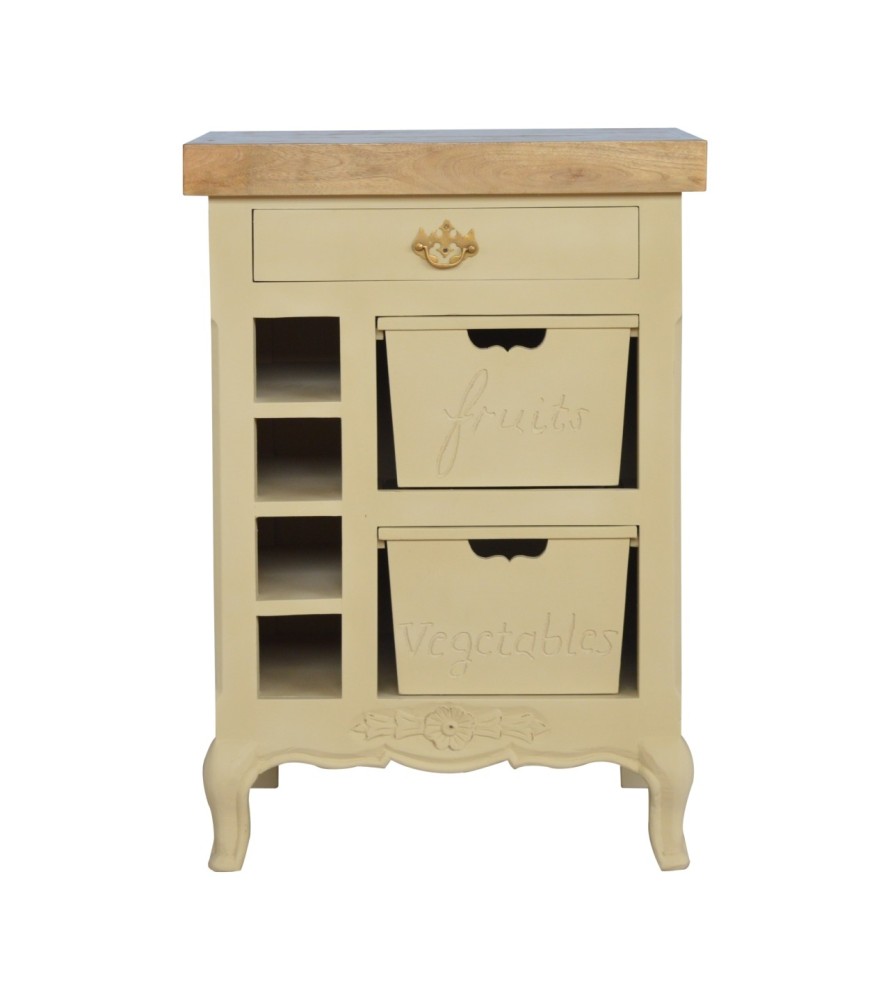 French Style Cream Cabinet