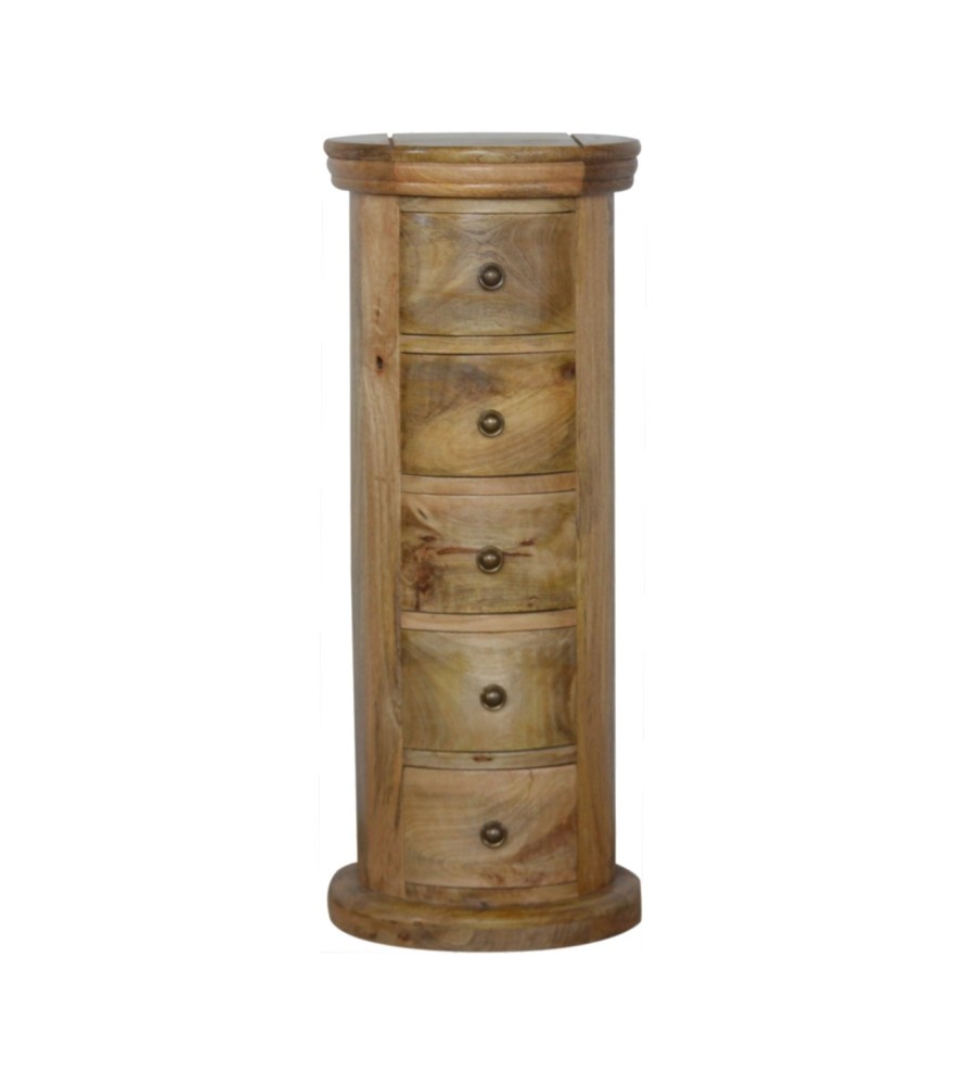 Granary 5 Drawer Slim Drum Chest
