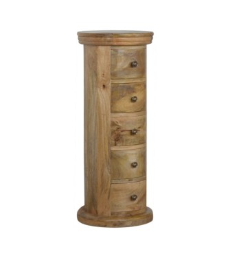 Granary 5 Drawer Slim Drum Chest