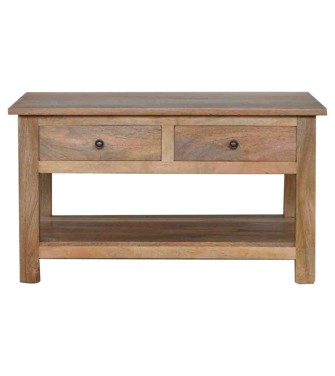 Table basse de style campagnard à 4 tiroirs