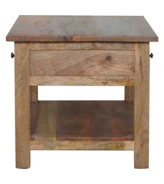 Table basse de style campagnard à 4 tiroirs