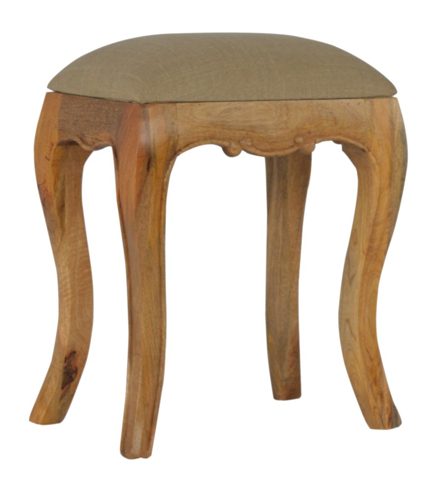 Chantilly Mud Linen Stool