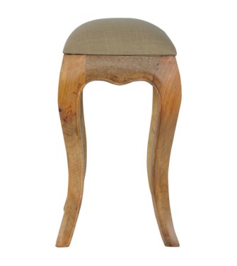 Chantilly Mud Linen Stool