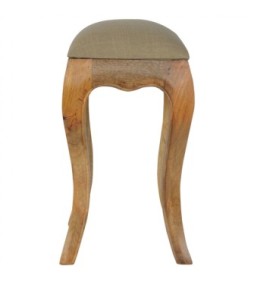 Chantilly Mud Linen Stool