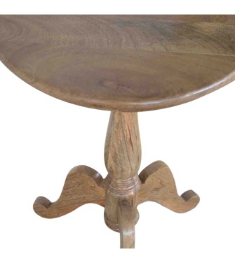 Table basse ronde en bois massif