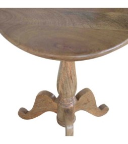 Table basse ronde en bois massif