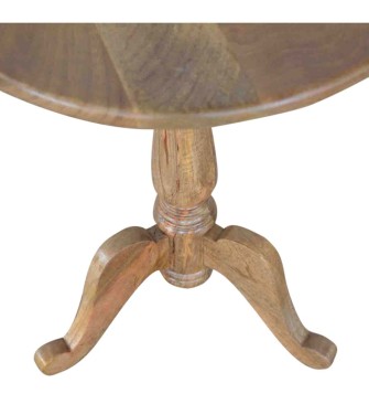 Table basse ronde en bois massif