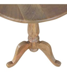 Table basse ronde en bois massif