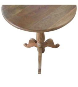 Table basse ronde en bois massif
