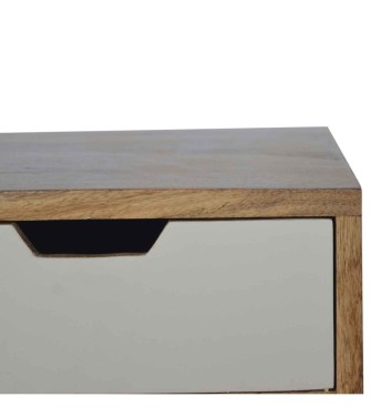 Bureau à tiroirs blanc