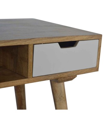 Bureau à tiroirs blanc