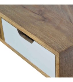 Bureau à tiroirs blanc