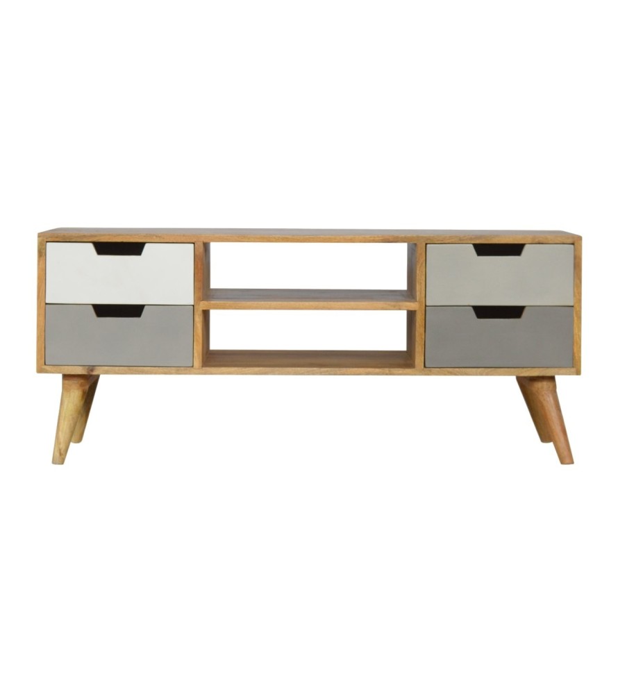 Grey Painted Open TV Unit
