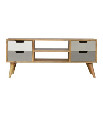 Grey Painted Open TV Unit