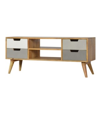 Grey Painted Open TV Unit