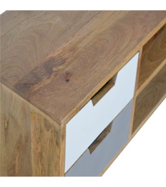 Grey Painted Open TV Unit