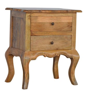 Table de chevet à pieds cabriolet