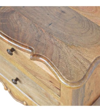 Table de chevet à pieds cabriolet