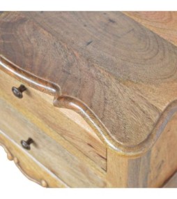 Table de chevet à pieds cabriolet