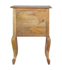 Table de chevet de style français avec 2 tiroirs