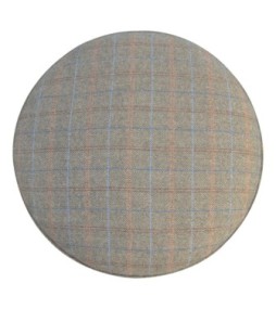 Repose-pieds style nordique en tweed multicolore