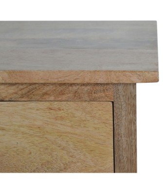 Table de chevet de style nordique avec 2 tiroirs