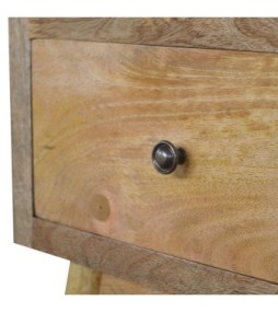 Table de chevet de style nordique avec 2 tiroirs