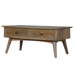 Table basse à 2 tiroirs de style nordique