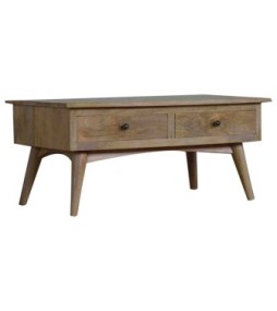 Table basse à 2 tiroirs de style nordique