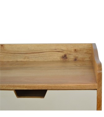 Table de chevet dégradée bleu marine et blanc