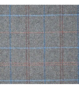 Repose-pieds ovale en tweed multicolore