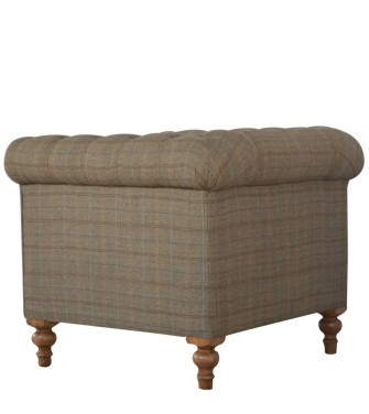 Chesterfield Multi Tweed Armchair