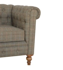 Chesterfield Multi Tweed Armchair