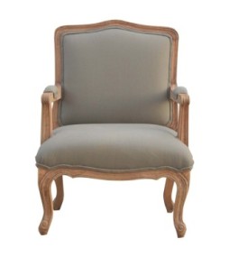 French Style Upholstered Armchair