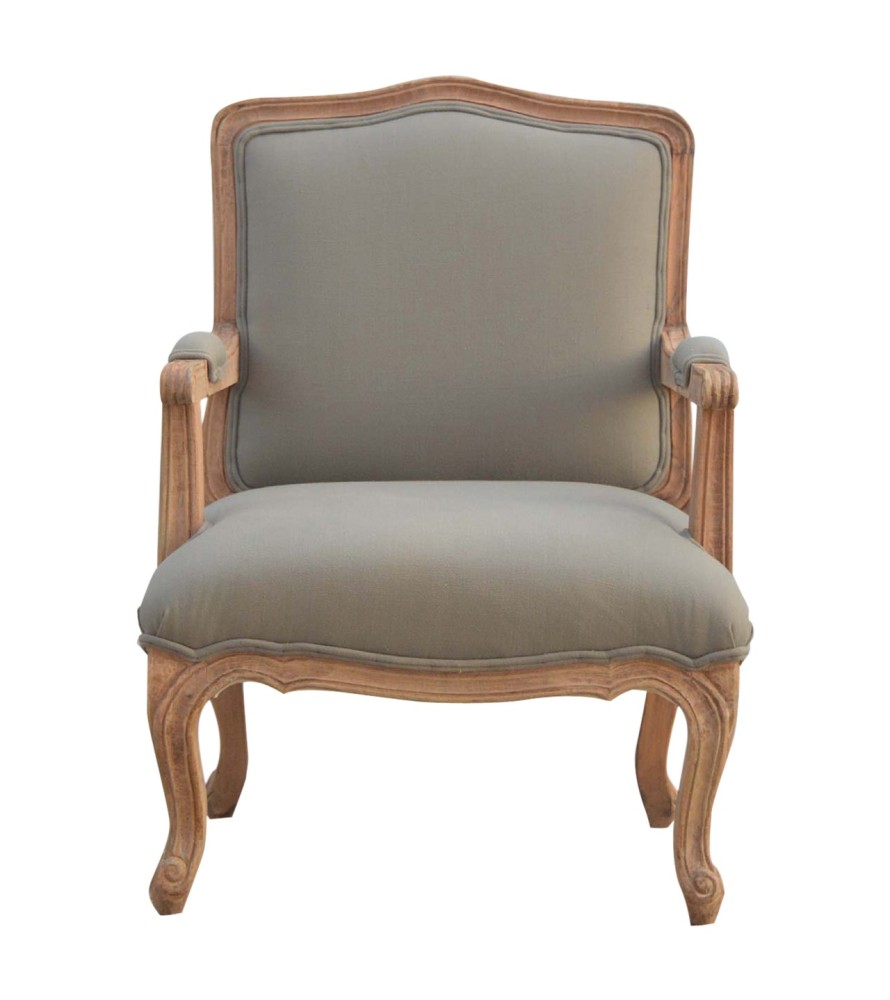 French Style Upholstered Armchair