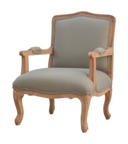 French Style Upholstered Armchair