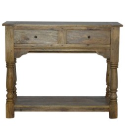 Solid Mango 2 Drawer Console