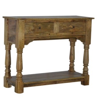 Solid Mango 2 Drawer Console