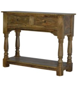 Solid Mango 2 Drawer Console