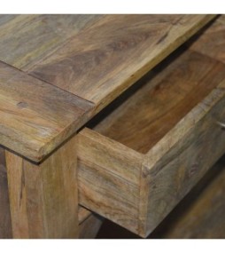 Solid Mango 2 Drawer Console