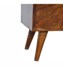 Table de chevet Sunrise - finition châtaigne