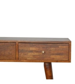 3 Drawer Assorted Chestnut Console