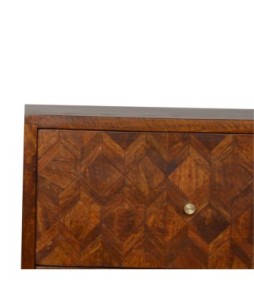 Table de chevet assortie finition châtaigne