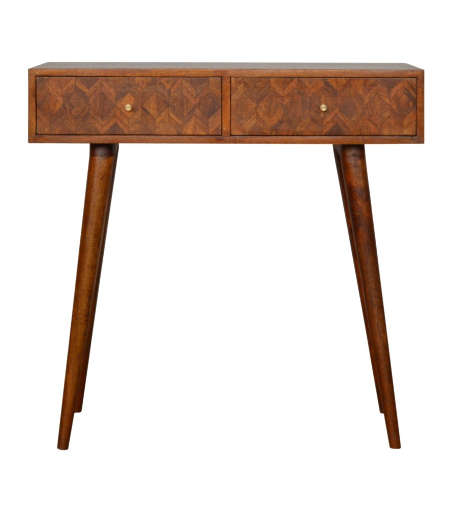 Assorted Chestnut Console Table