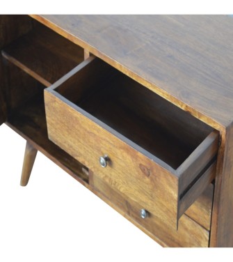 Buffet en finition châtaigne sculpté