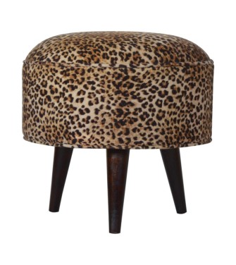 Leopard Nordic Style Footstool