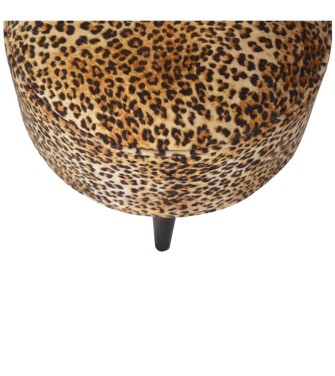 Leopard Nordic Style Footstool