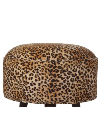 Leopard Nordic Style Footstool
