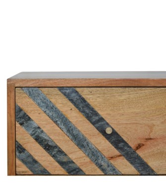 Table de chevet à motif ardoise