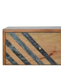 Table de chevet à motif ardoise